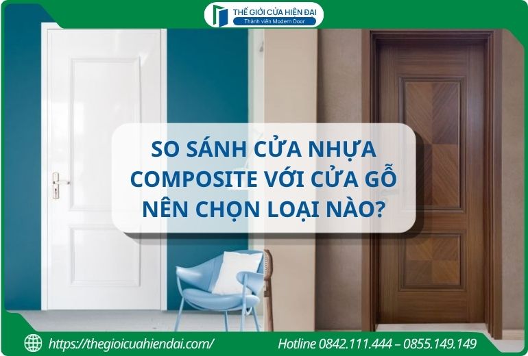 so sánh cửa nhựa composite với cửa gỗ