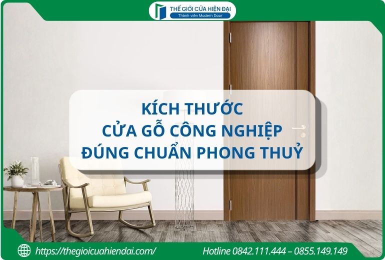 kích thước cửa gỗ công nghiệp