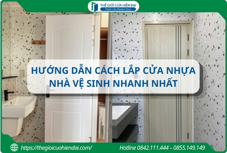 lắp cửa nhựa nhà vệ sinh