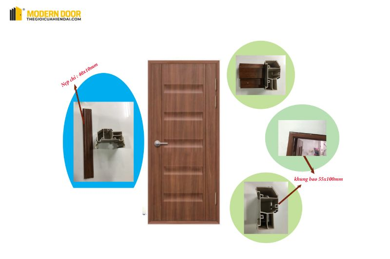 Các lớp cấu tạo của cửa nhựa Đài Loan