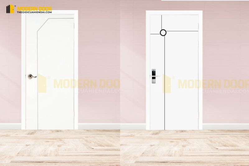 Cửa màu trắng đang là xu hướng thiết kế hiện nay
