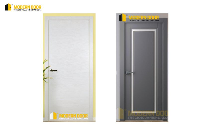 Cửa có bề mặt sáng bóng, chắc chắn và dễ vệ sinh
