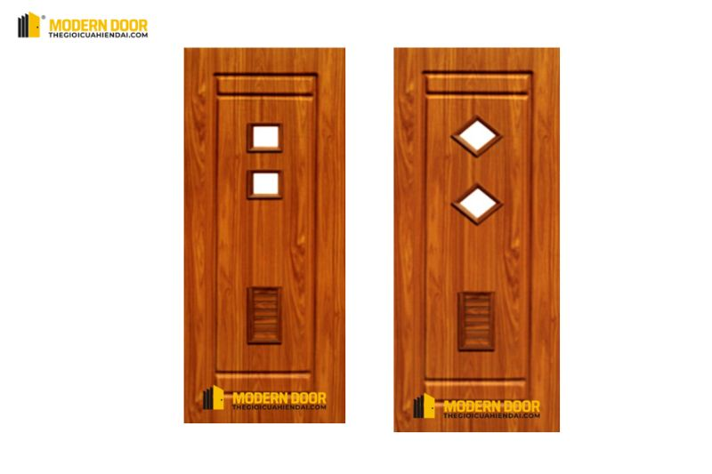 Cửa màu vân gỗ sáng là lựa chọn hàng đầu của nhiều khách hàng
