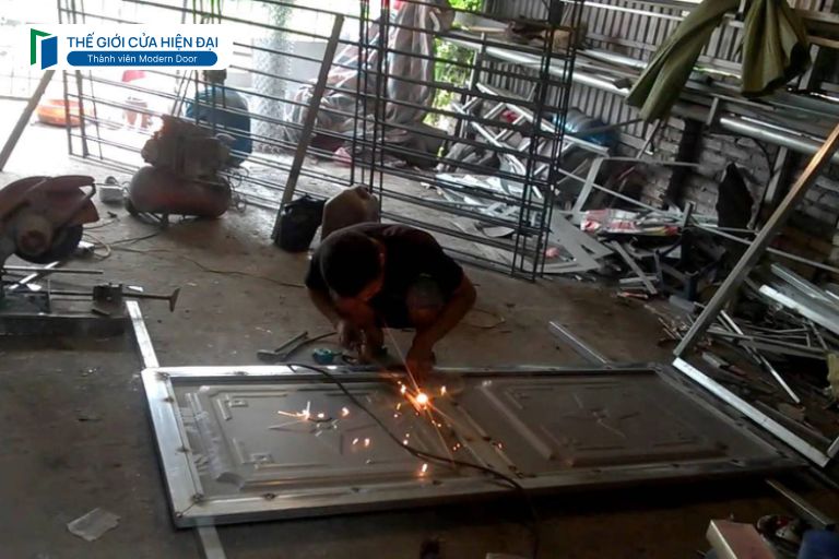 quy trình sản xuất cửa chống cháy