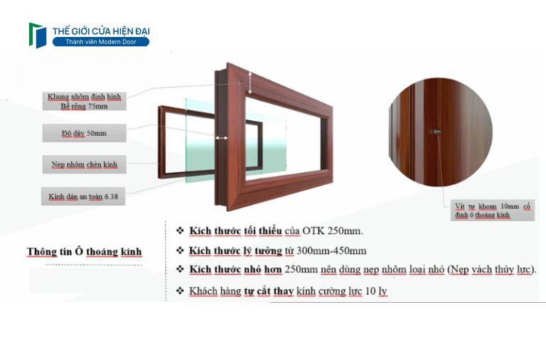 cấu tạo cửa thép vân gỗ