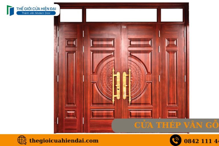 ưu nhược điểm cửa thép vân gỗ
