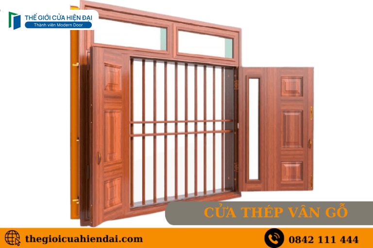 ưu nhược điểm cửa thép vân gỗ