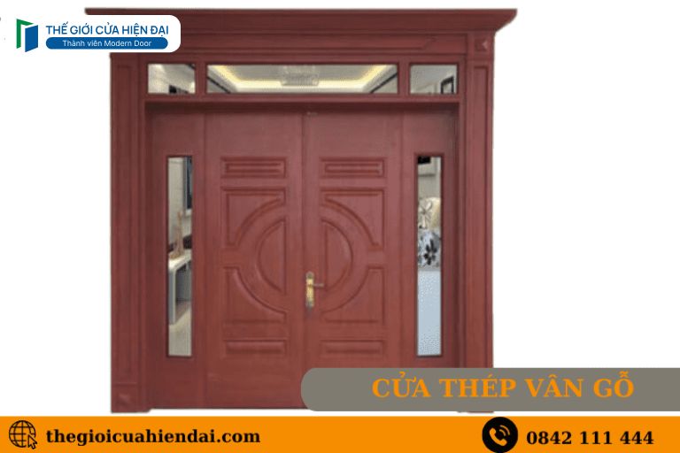 ưu nhược điểm cửa thép vân gỗ