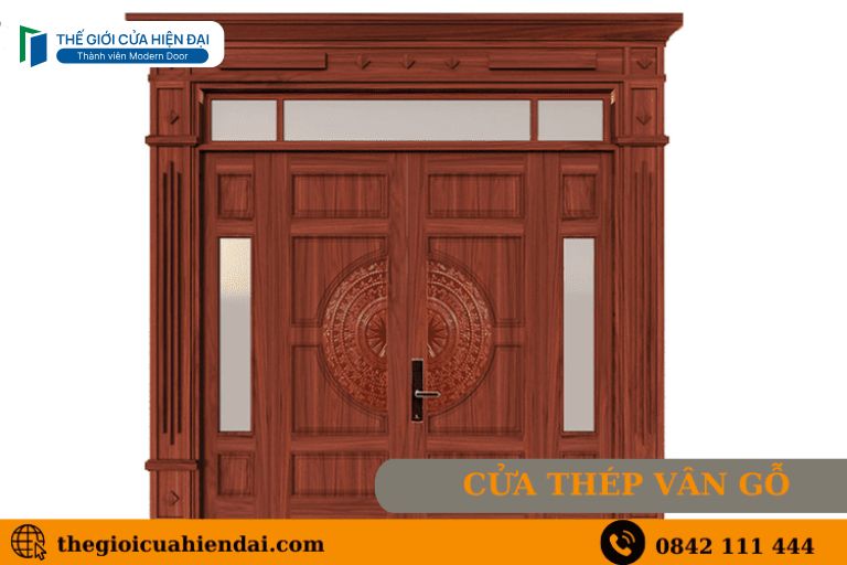ưu nhược điểm cửa thép vân gỗ