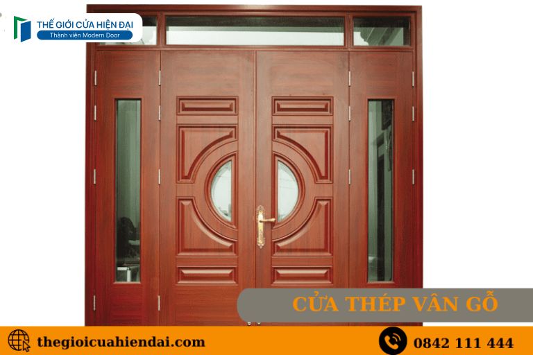 ưu nhược điểm cửa thép vân gỗ