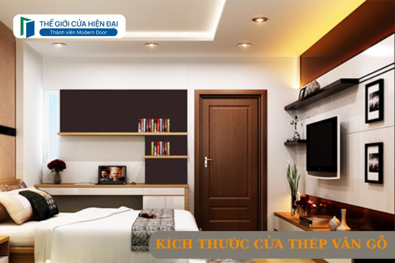 kích thước cửa thép vân gỗ
