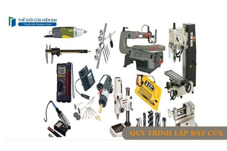 quy trình lắp đặt cửa thép vân gỗ