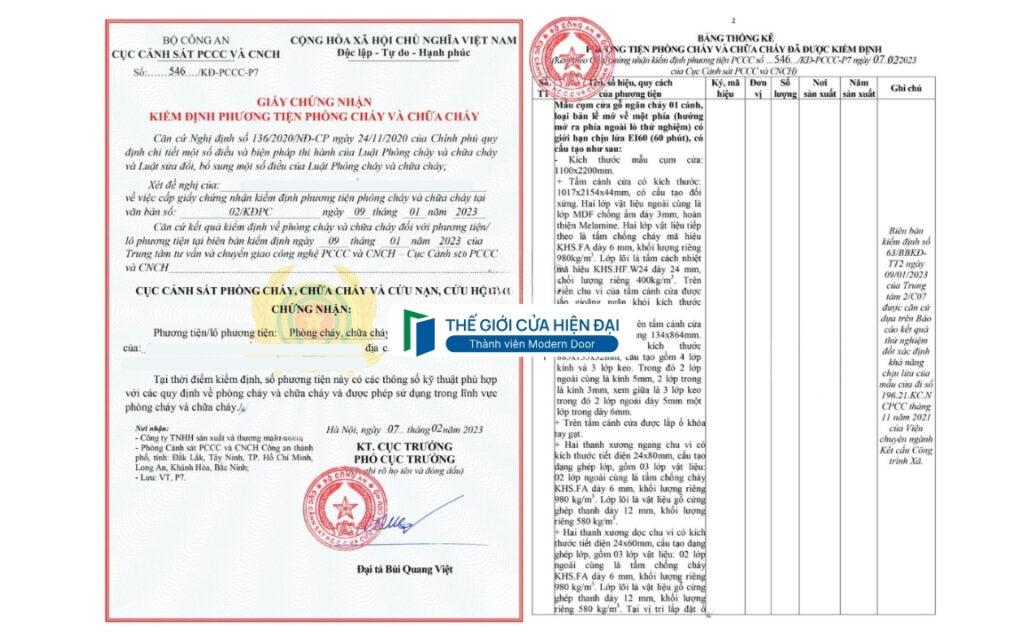 cửa chống cháy cà mau