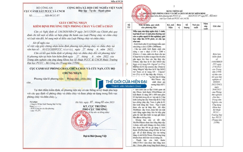cửa chống cháy cà mau