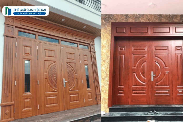 cửa thép vân gỗ tại bình phước