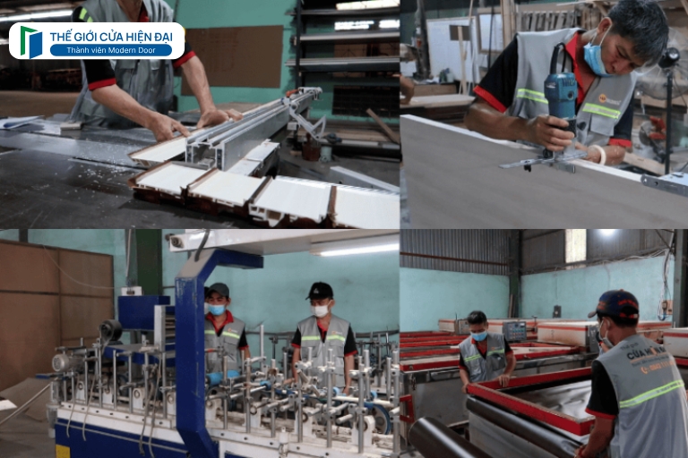 cửa thép vân gỗ tại bình phước