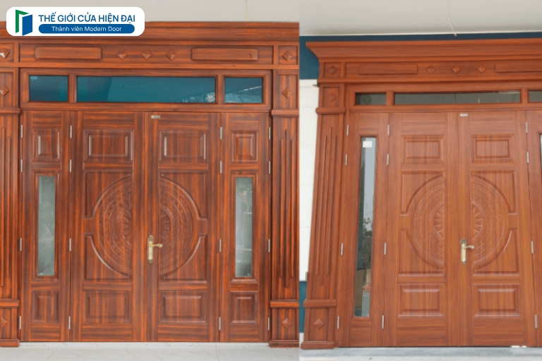 cửa thép vân gỗ tại bình phước