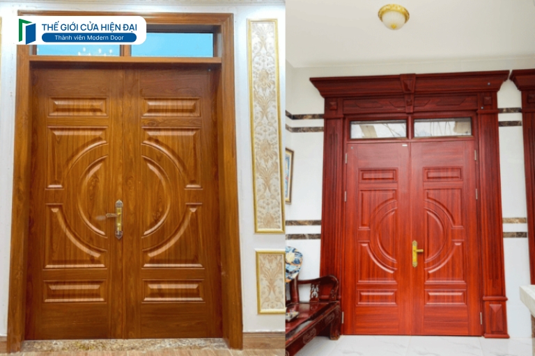 cửa thép vân gỗ tại bình phước
