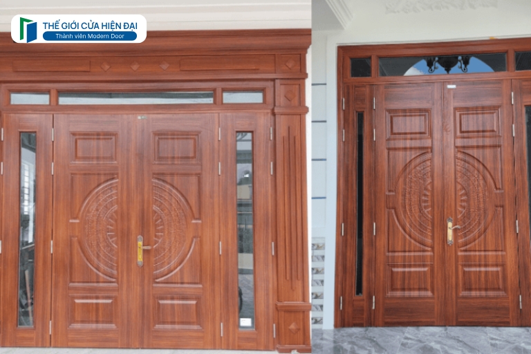 cửa thép vân gỗ tại bình phước
