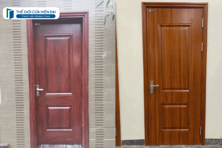 cửa thép vân gỗ tại bình phước