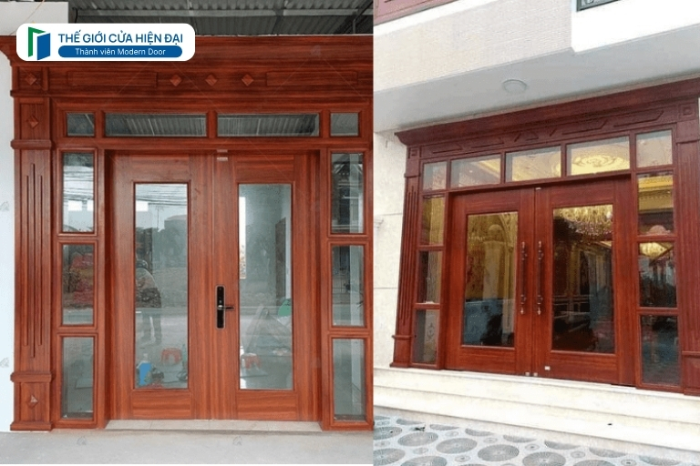 cửa thép vân gỗ