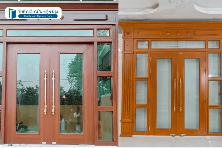 cửa thép vân gỗ