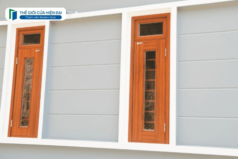 cửa thép vân gỗ