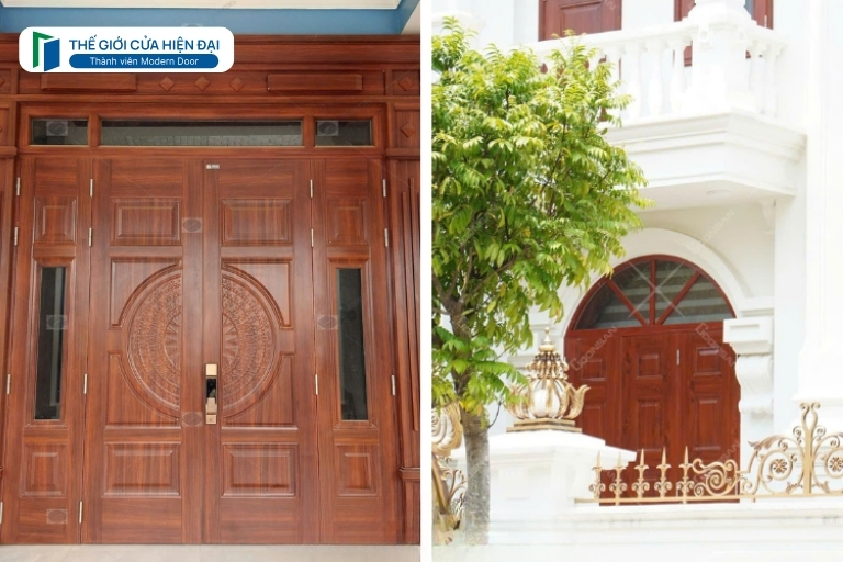 cửa thép vân gỗ