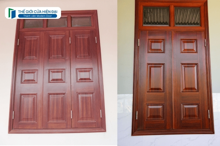 cửa thép vân gỗ