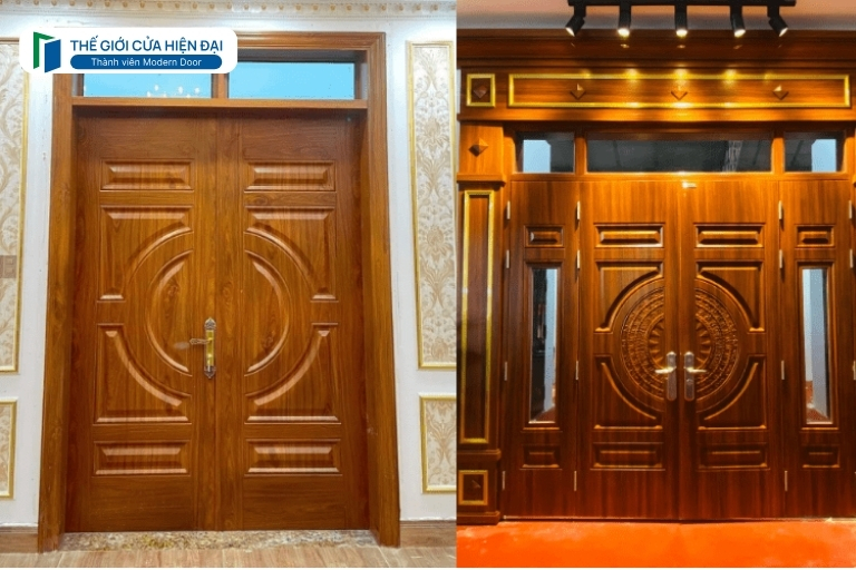 cửa thép vân gỗ
