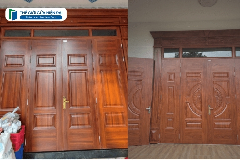 cửa thép vân gỗ