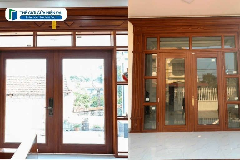 cửa thép vân gỗ