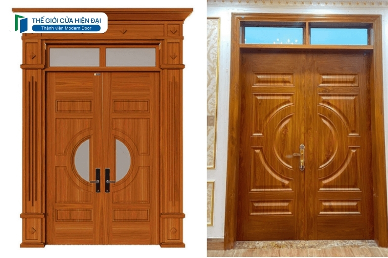 cửa thép vân gỗ