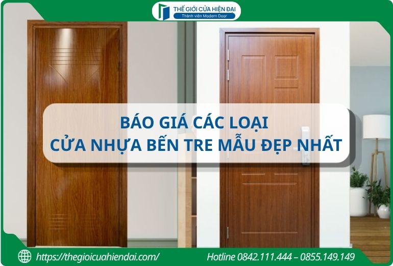 Báo giá các loại cửa nhựa Bến Tre mẫu đẹp nhất năm 2026