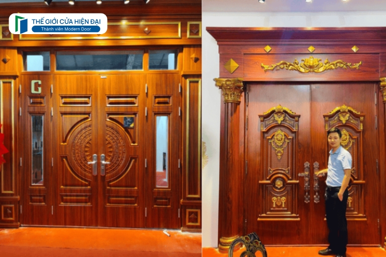 cửa thép vân gỗ tại bình dương