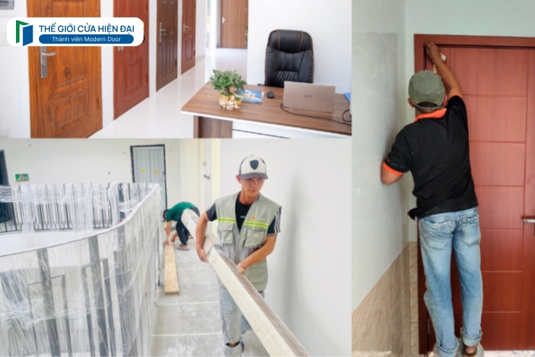 cửa thép vân gỗ tại bình dương