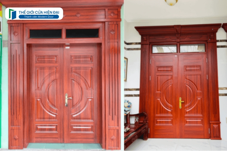 cửa thép vân gỗ tại đồng nai
