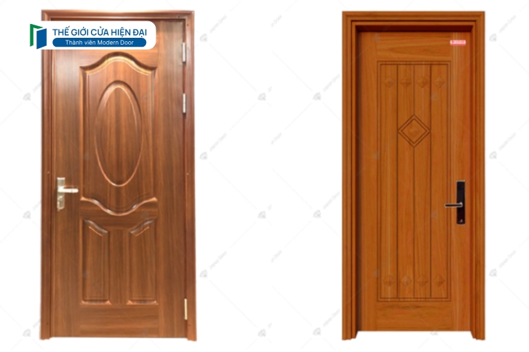 cửa thép vân gỗ tại long an