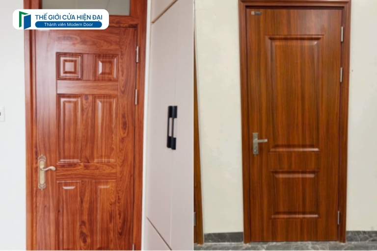 cửa thép vân gỗ tại long an