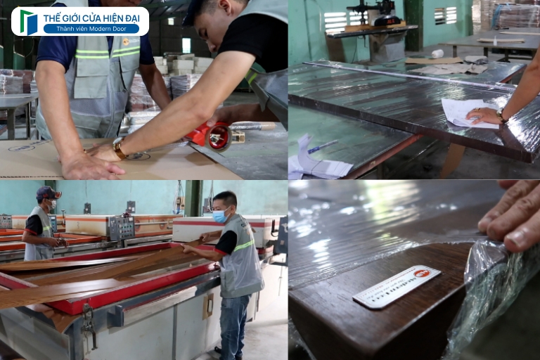cửa thép vân gỗ tại long an