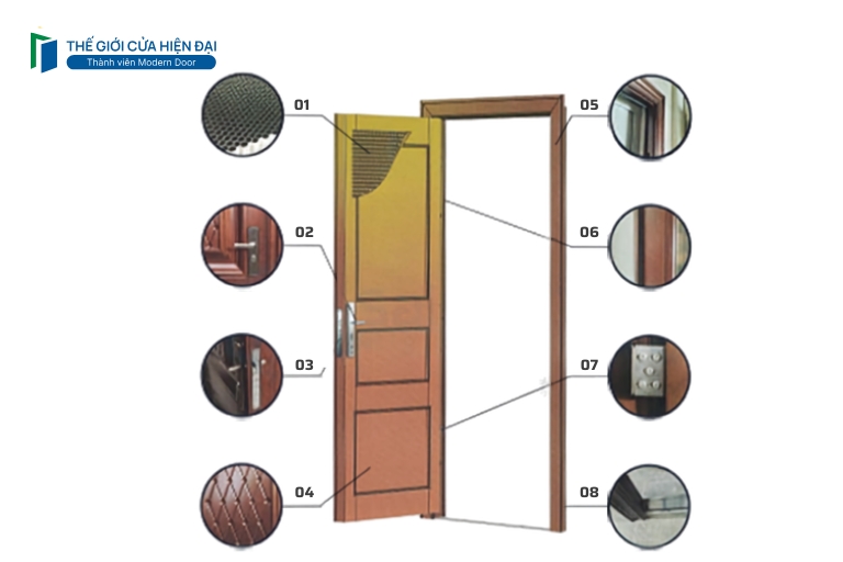 cửa thép vân gỗ tại tây ninh