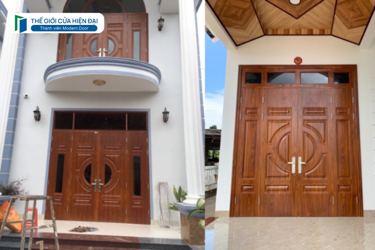 cửa thép vân gỗ tại tây ninh