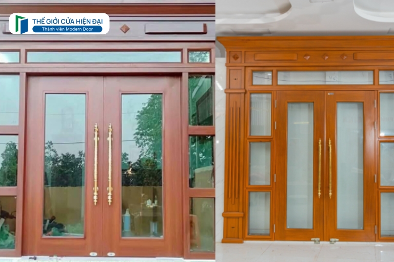 cửa thép vân gỗ tại tây ninh