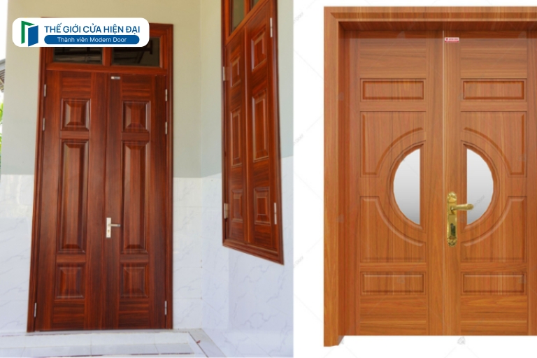 cửa thép vân gỗ tại tây ninh