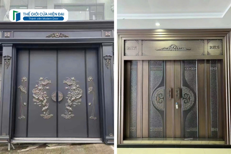 cửa thép vân gỗ tại đăk nông