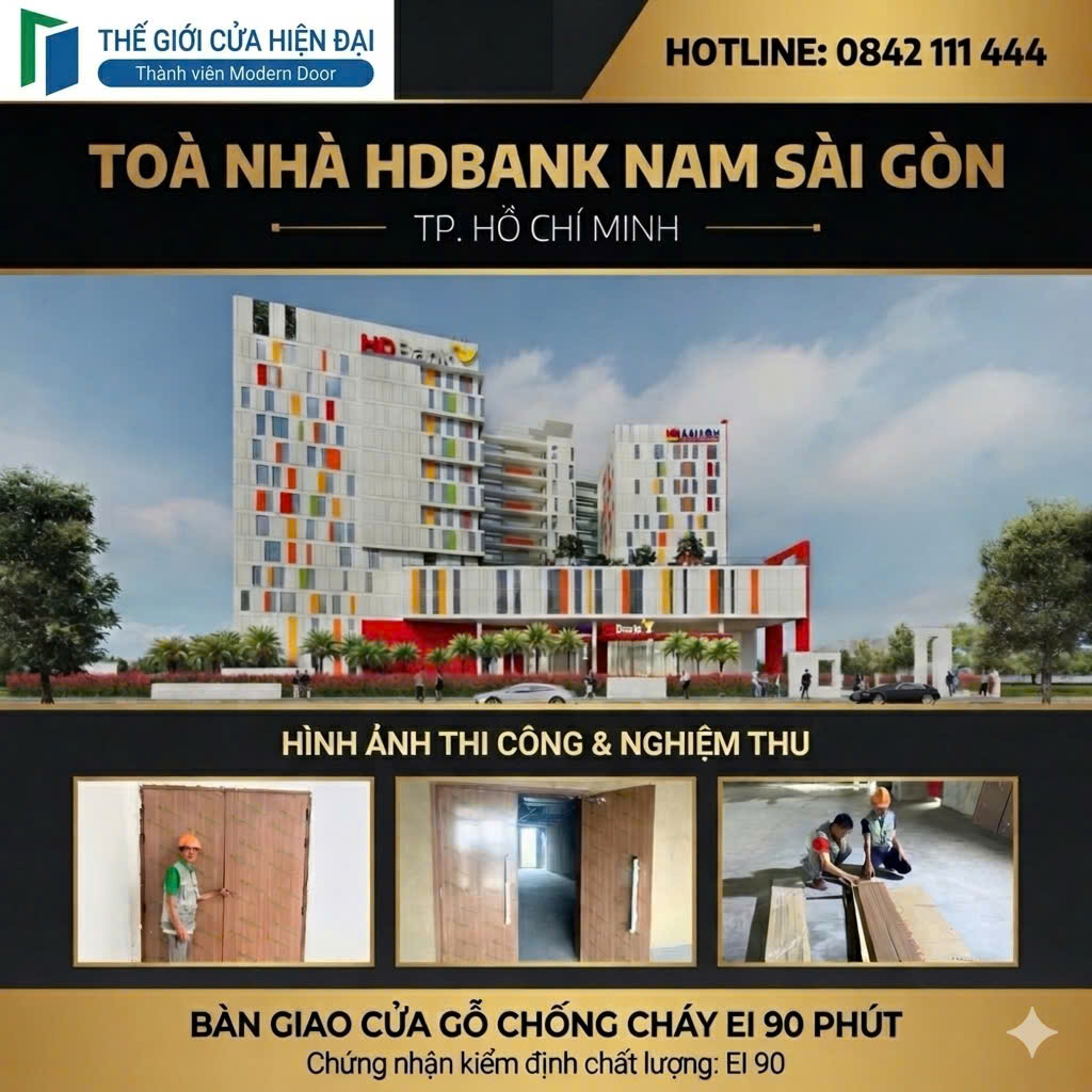 dự án Thế Giới Cửa Hiện Đại thi công bàn giao