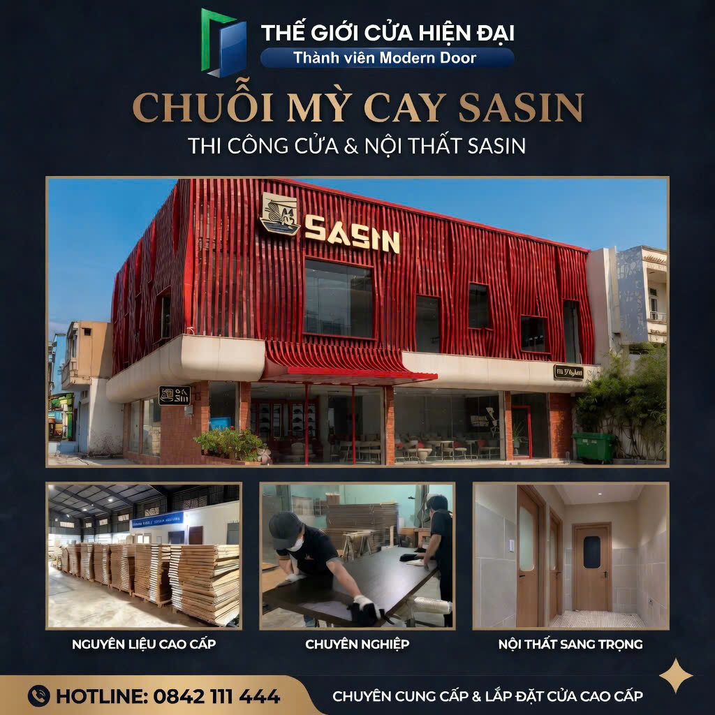 dự án Thế Giới Cửa Hiện Đại thi công bàn giao
